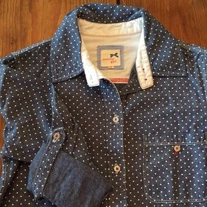 Tommy girl polka dot denim oxford Medium
